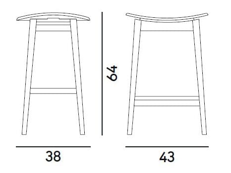Мягкий стул из бука Billiani Gradisca ARCH-00100702 - Вид №3