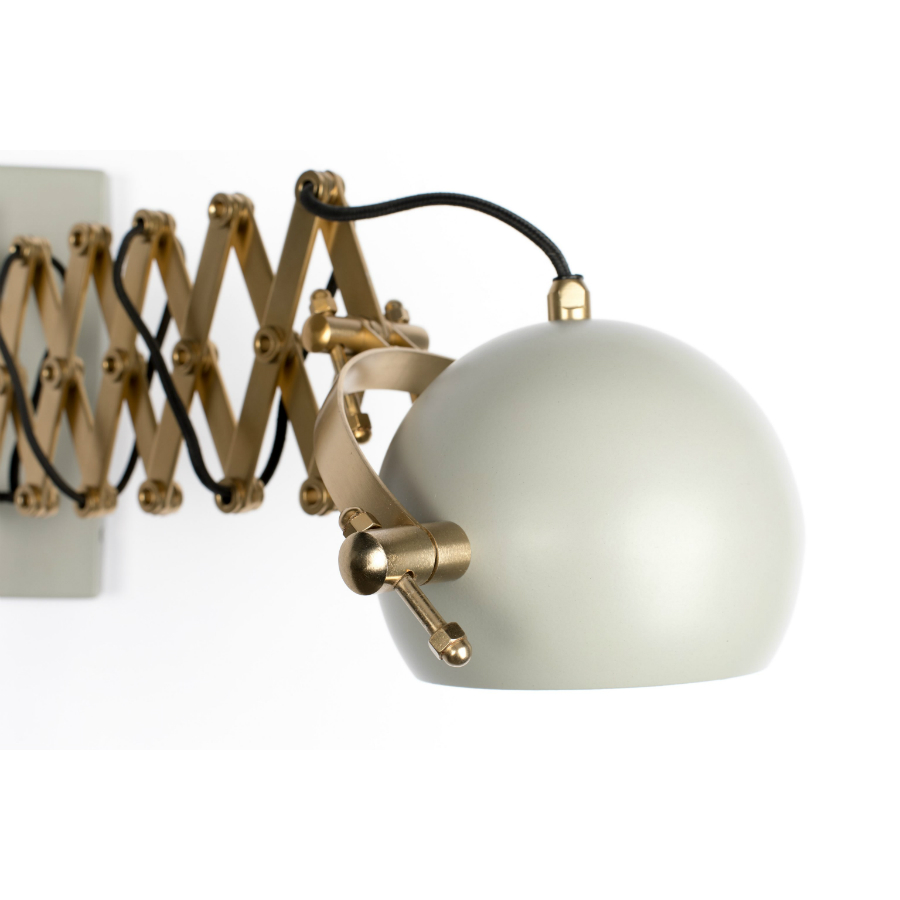 Лампа настенная Sarana, серая White Label Living 5400034 - Вид №6