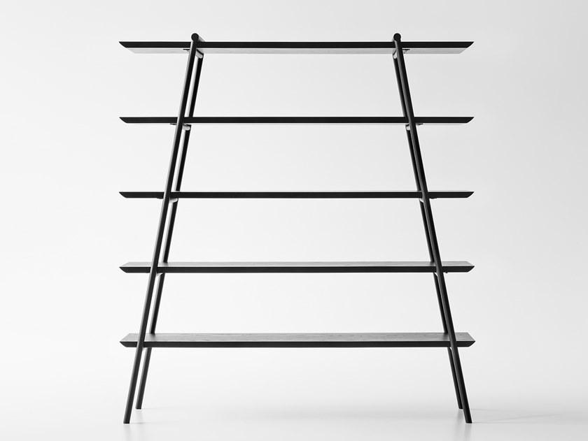 Zegen Открытый двусторонний книжный шкаф из стали и дерева Duoo Santreyd sun-id-1477623 - Вид №2