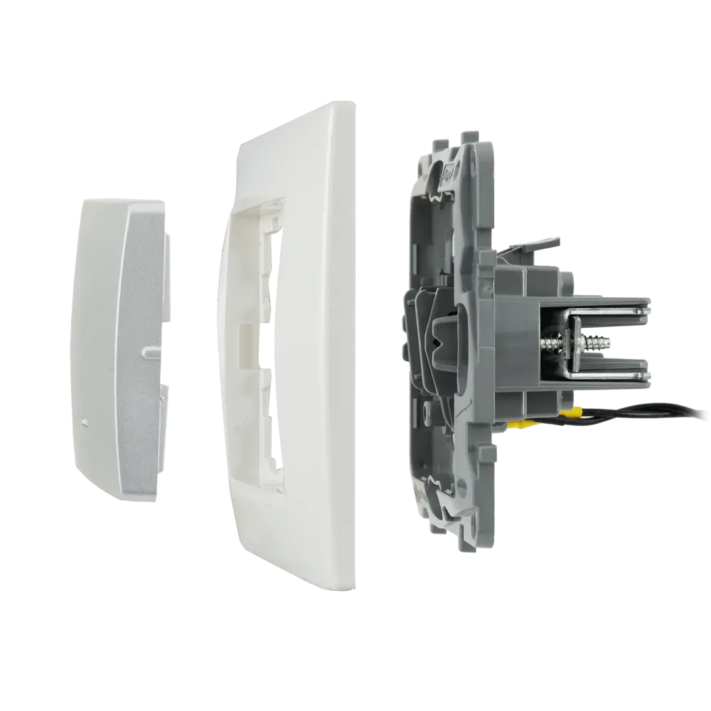 Legrand Etika: Встраиваемый выключатель с подсветкой в алюминиевом исполнении 82496548 STLM-0028722 - Вид №6
