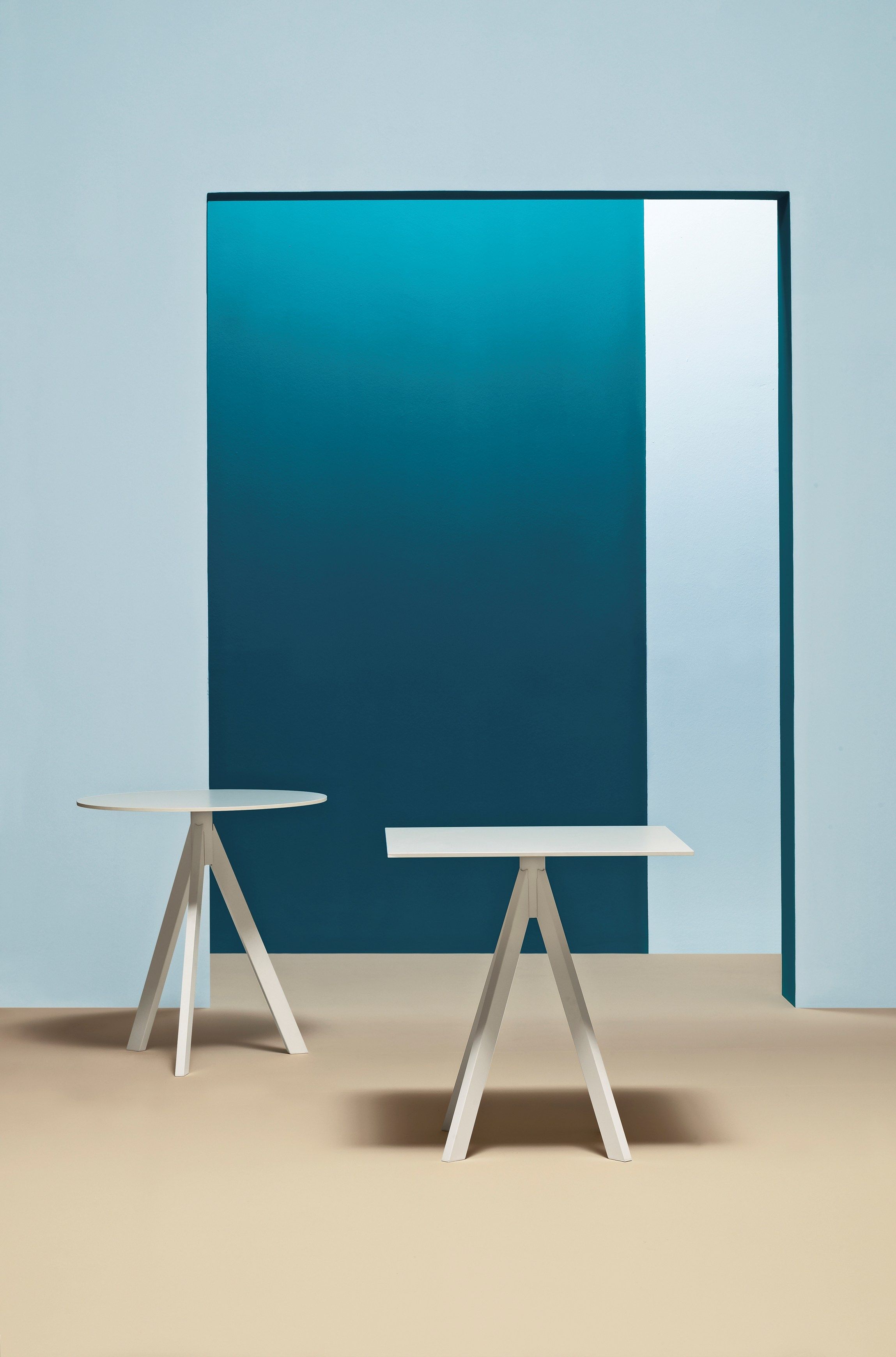 Стальной квадратный круглый стол для контракта Pedrali Arki-Base ARCH-00082540 - Вид №3