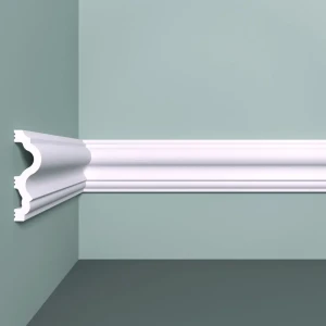 Молдинг настенный полистирол ударопрочный Bello Deco М6 белый 18x60x2000 мм