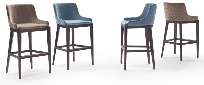 Marelli Барный стул из ткани со спинкой Nicole sun-id-1416557 - Вид №1