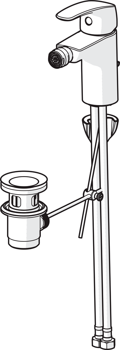 Oras 1018F Cмеситель для биде 1018F Safira Хром  - Вид №2