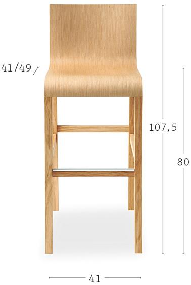 Billiani Табурет из дуба Foglia sun-id-1394200 - Вид №4