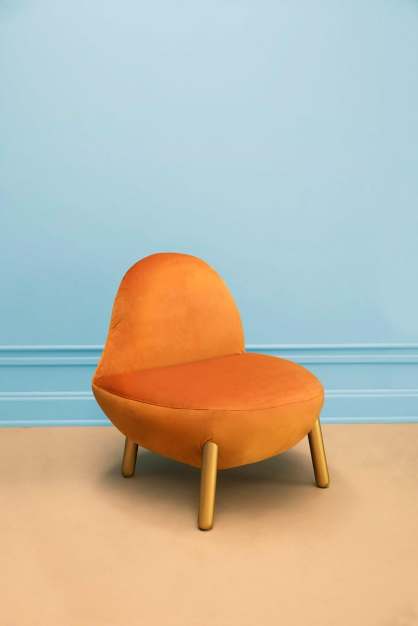 Scarlet Splendour Кресло обитое бархатом Cirrus sun-id-1448363 - Вид №4