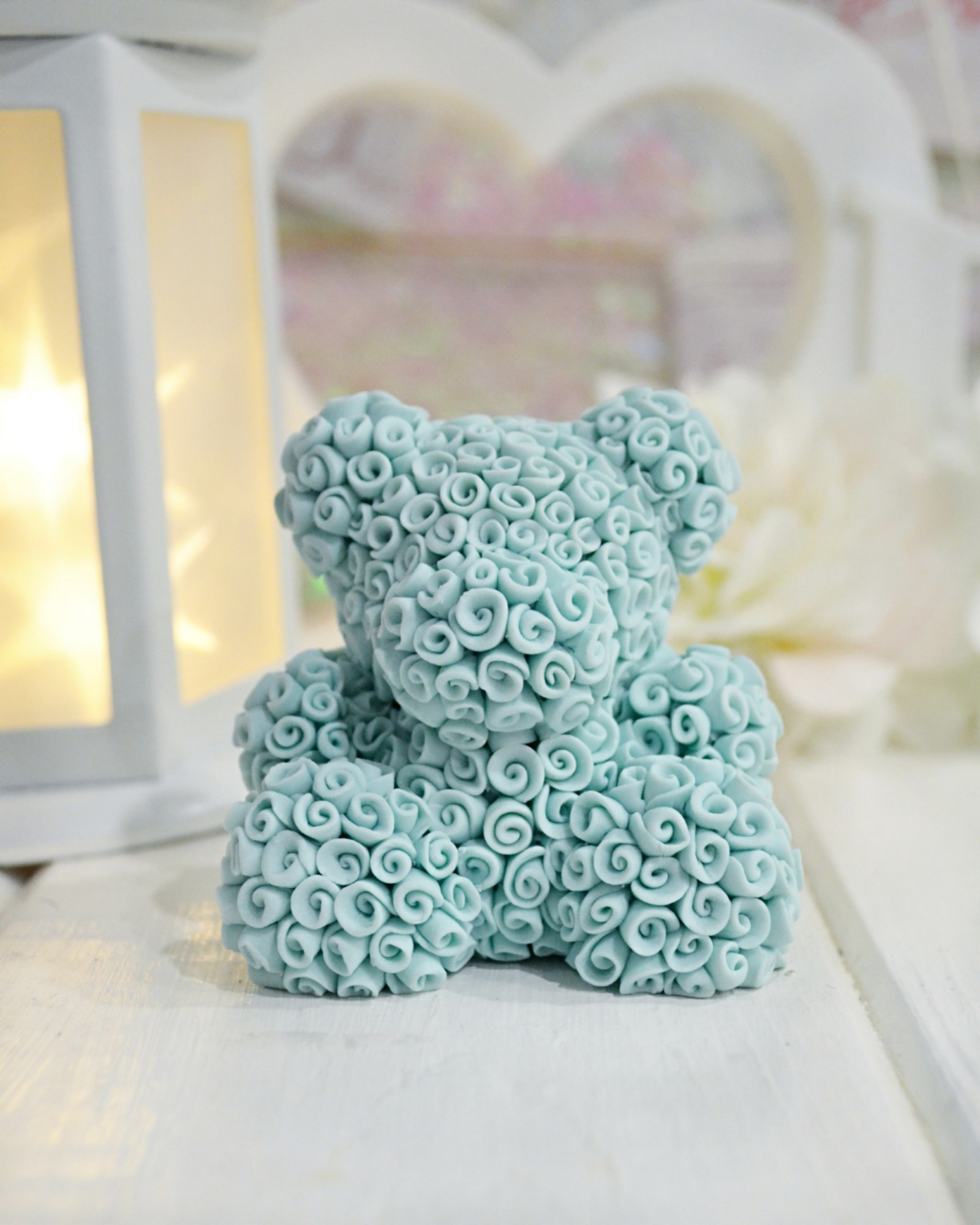 10138 Форма "Мишка из роз маленький S" силикон HobbyPage 