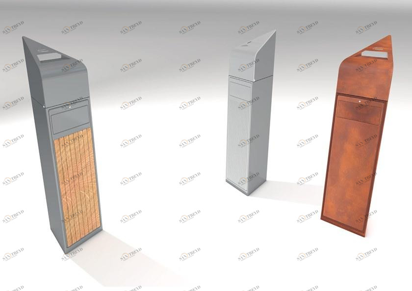 Manufatti Viscio Урна для мусора с крышкой с пепельницей для улицы sun-id-1467594