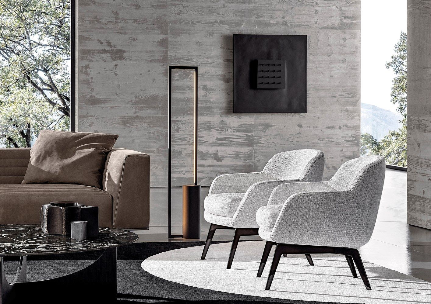 Тканевое кресло с подлокотниками Minotti Belt ARCH-00084340 - Вид №1