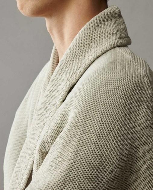 Society Limonta Халат с шалевым воротником из мягкого хлопка Tredi sun-id-1400914 - Вид №4