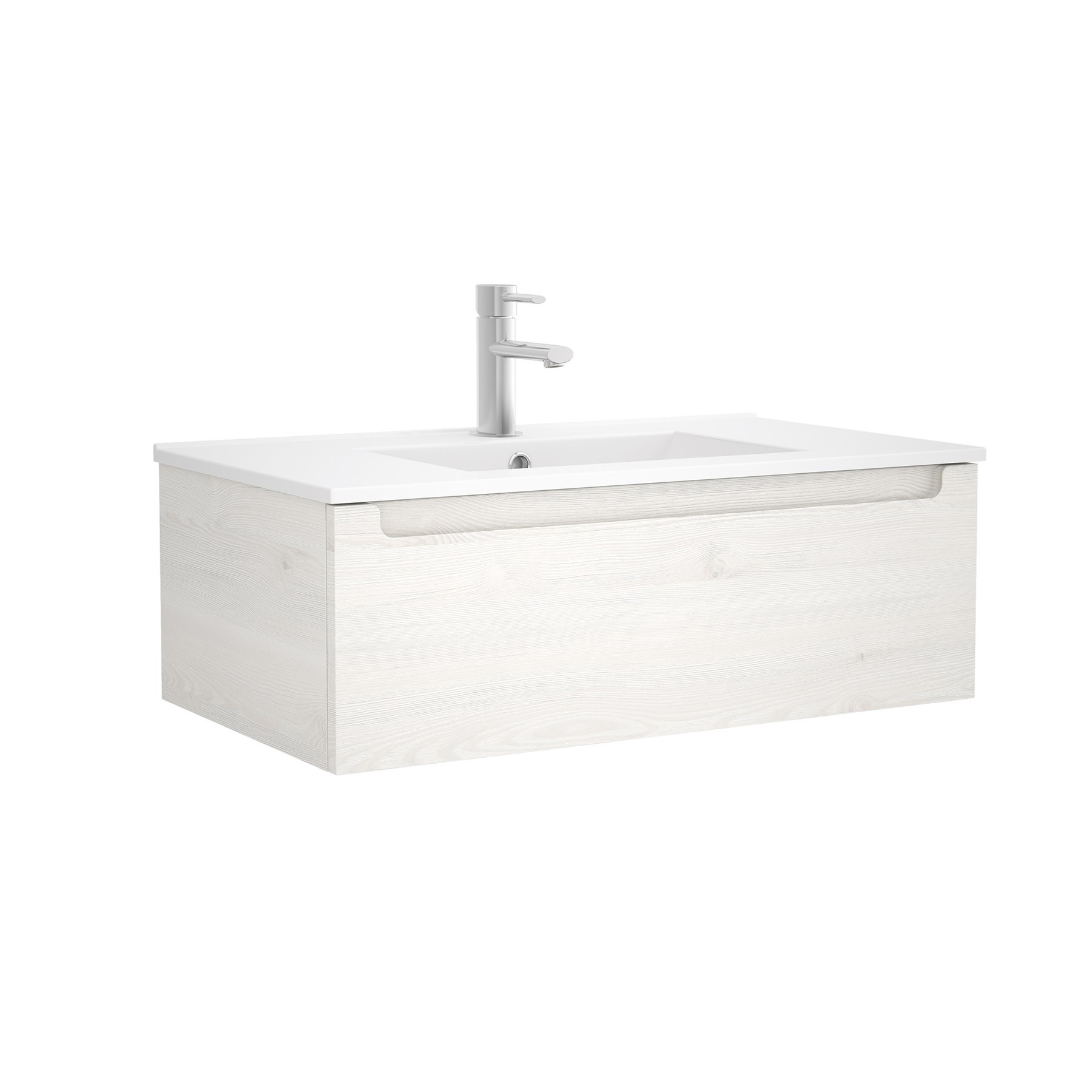 23429 SALGAR Мебель для умывальника MONTERREY 800 1 металлический ящик SBIANCATO 797 ​​x 270 x 450 мм Sbiancato 