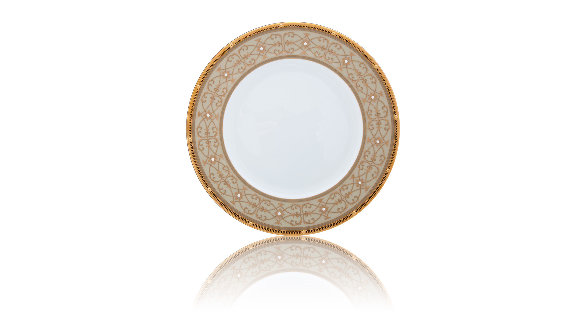 10665471 Noritake Сервиз столовый Noritake "Рочель,золотой кант" на 6 персон 21 предмет Фарфор костяной  - Вид №4