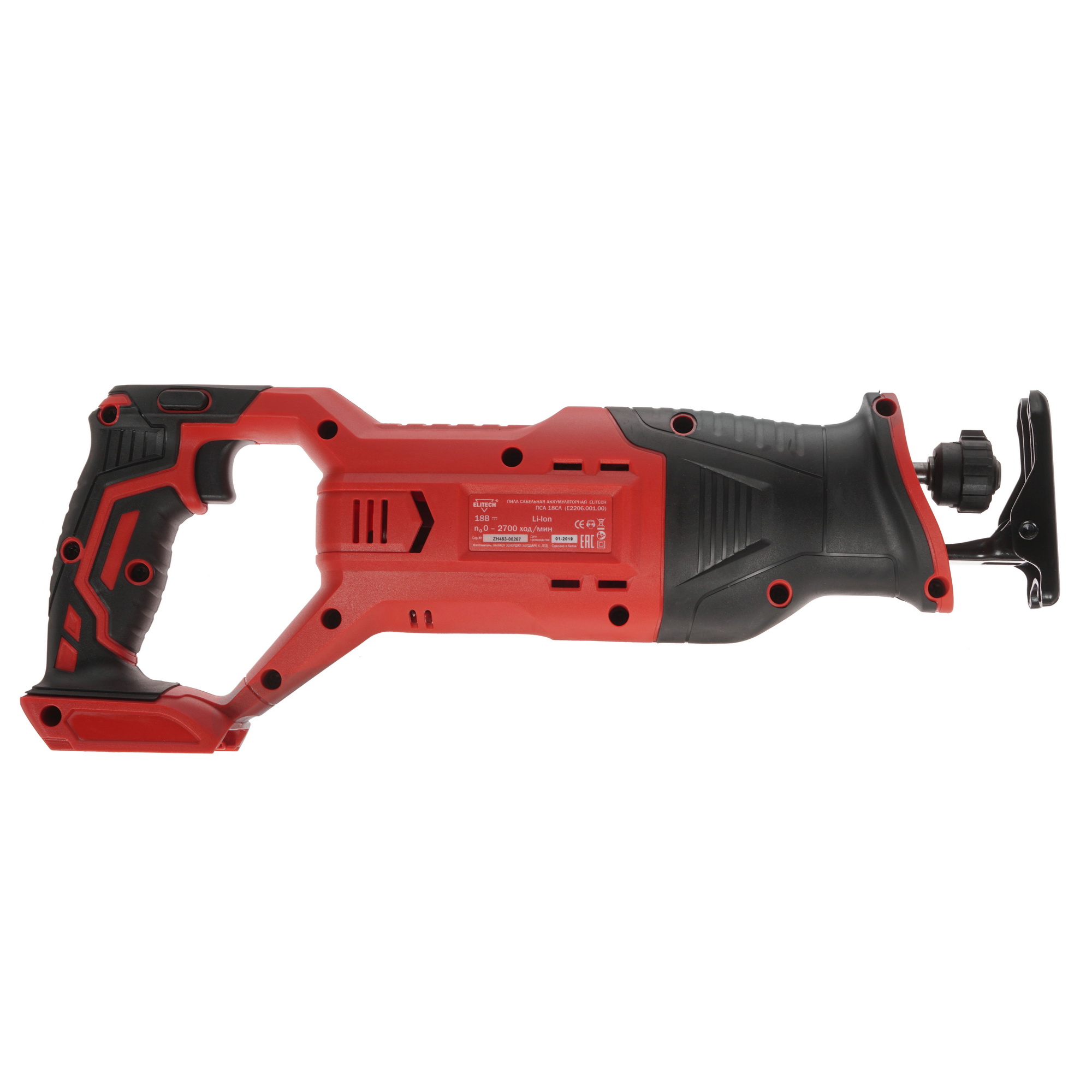 Сабельная пила Elitech ПСА 18СЛ (Е2206.001.00)   , Без ЗУ, Без АКБ 8195504 STDN-0091893 - Вид №1