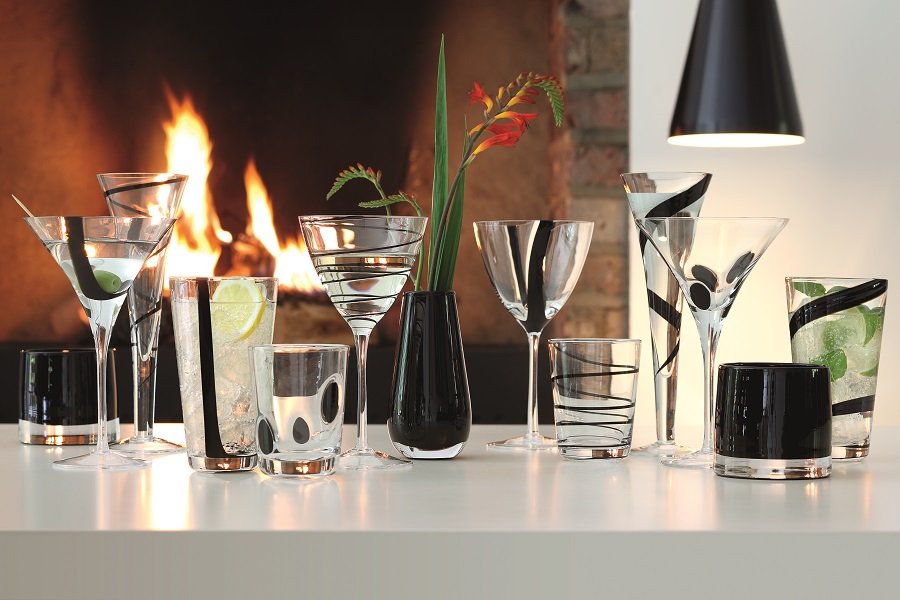 Набор из 4 бокалов для вина 420 мл Jazz LSA INTERNATIONAL JAZZ 00-3863239 Прозрачный;черный - Вид №3