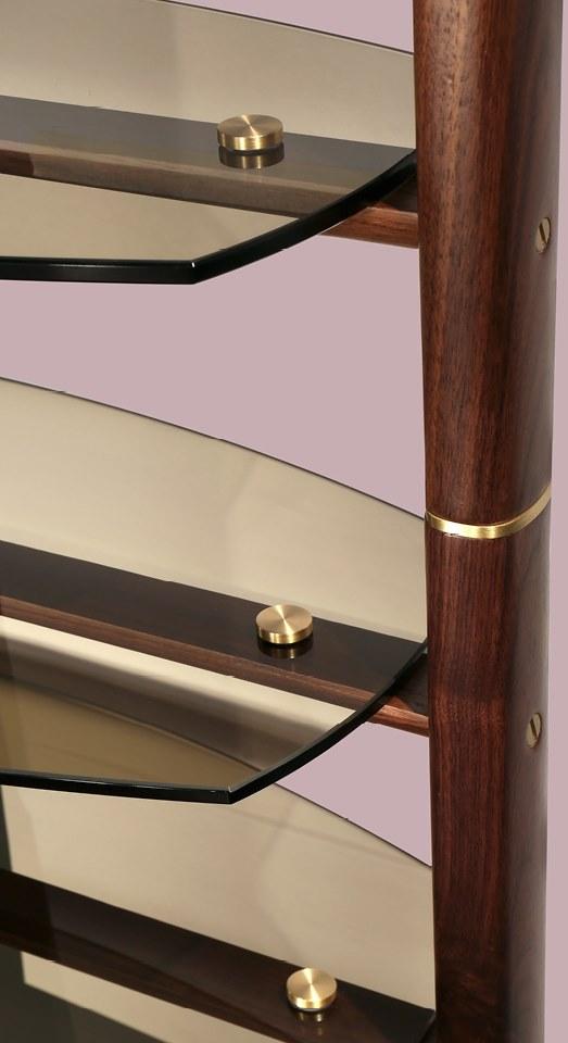 Borzalino Книжный шкаф из дерева и стекла с креплением от пола к потолку sun-id-1347000 - Вид №4