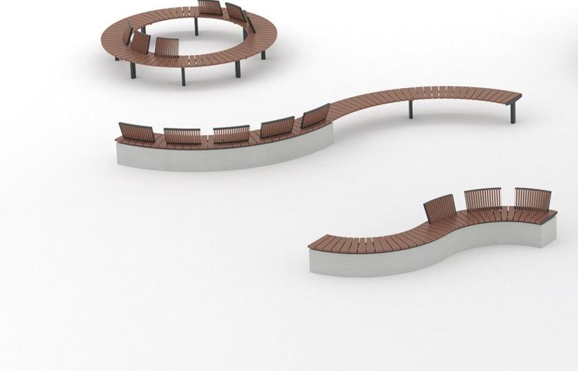 mmcité1 Модульная скамья sun-id-1377560 - Вид №5