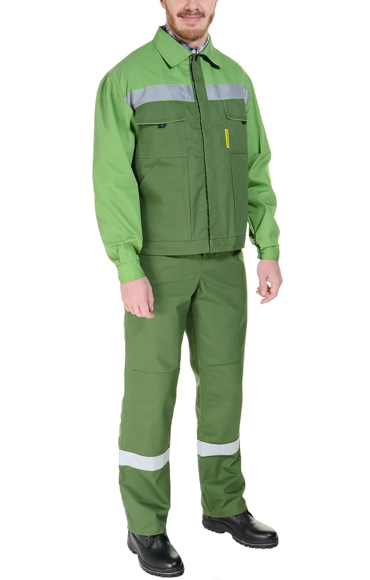 65155 Костюм "Мастер-Люкс" гринери с СВП  Летняя спецодежда  размер 64-66/170-176  - Вид №11