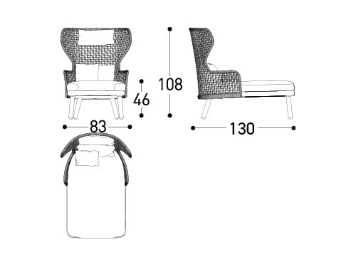 Ткань сад Dormeuse Varaschin Эмма ARCH-00142898 - Вид №6