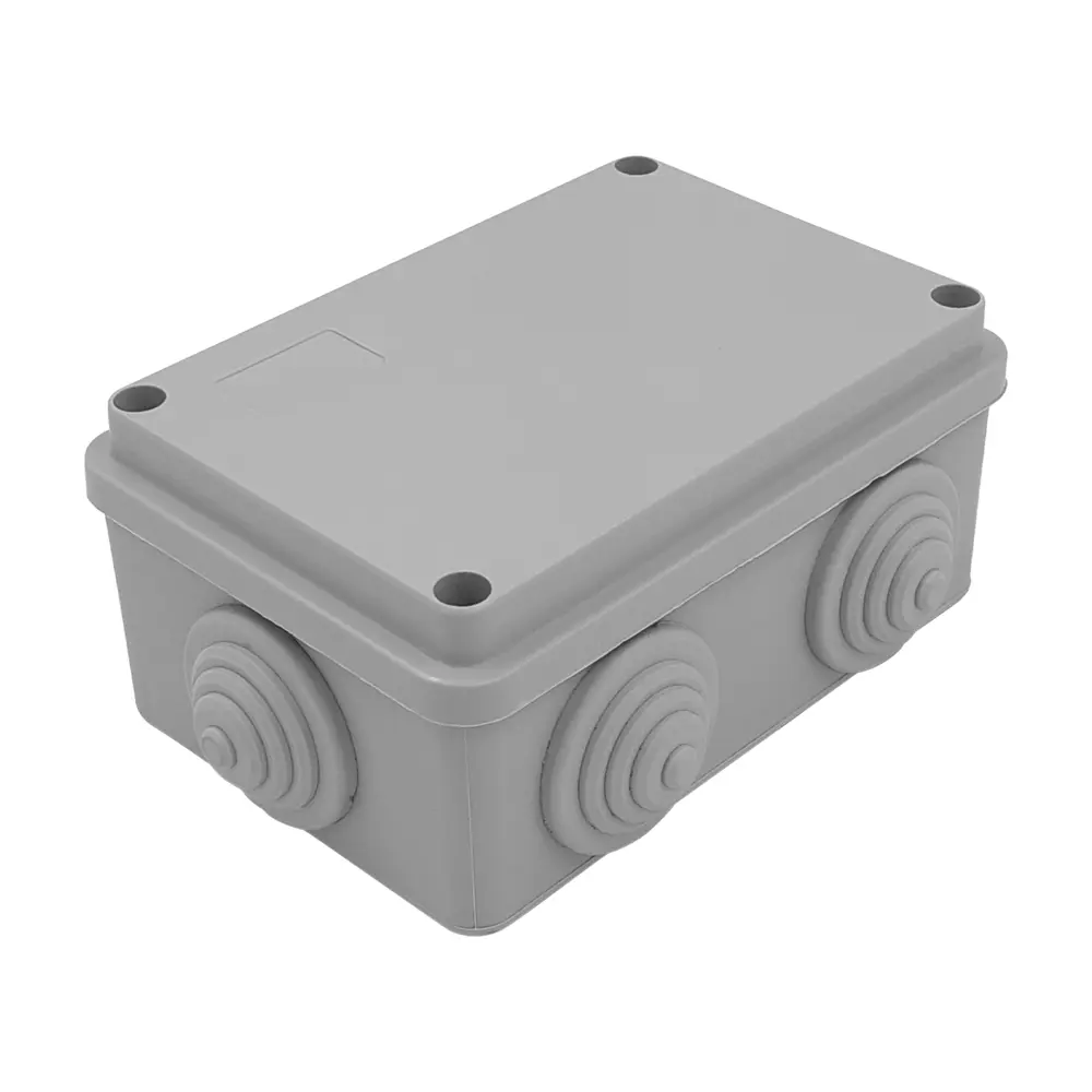 Распределительная коробка открытая LEXMAN D 120x80x50 мм 6 вводов IP55 цвет серый 87964081 STLM-2100740 