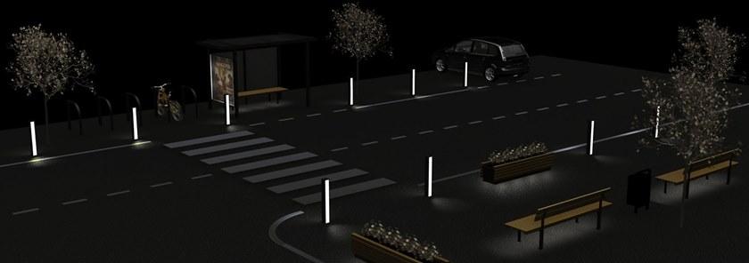 Euroform W Столб металлический с подсветкой  425n  - Вид №4