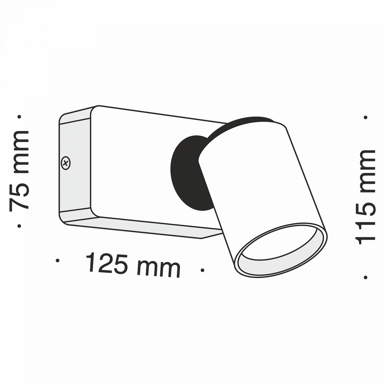 Светодиодный спот белый настенный Technical Alliot 01-W SP317-CW-01-W TECHNICAL CEILING & WALL 00-3957522 Белый  - Вид №2