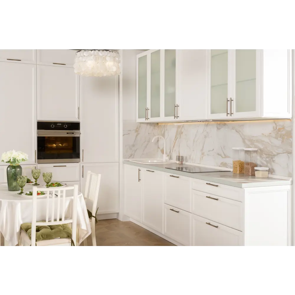 Фасад кухонный Delinia ID белый МДФ с тонкой рамкой 39.7x38.1 см 82011424 Реш STLM-0017530 - Вид №5