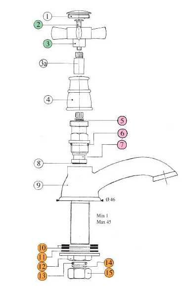 503920JJ18 Кран питьевой воды Bandini Old England Santreyd - Вид №2