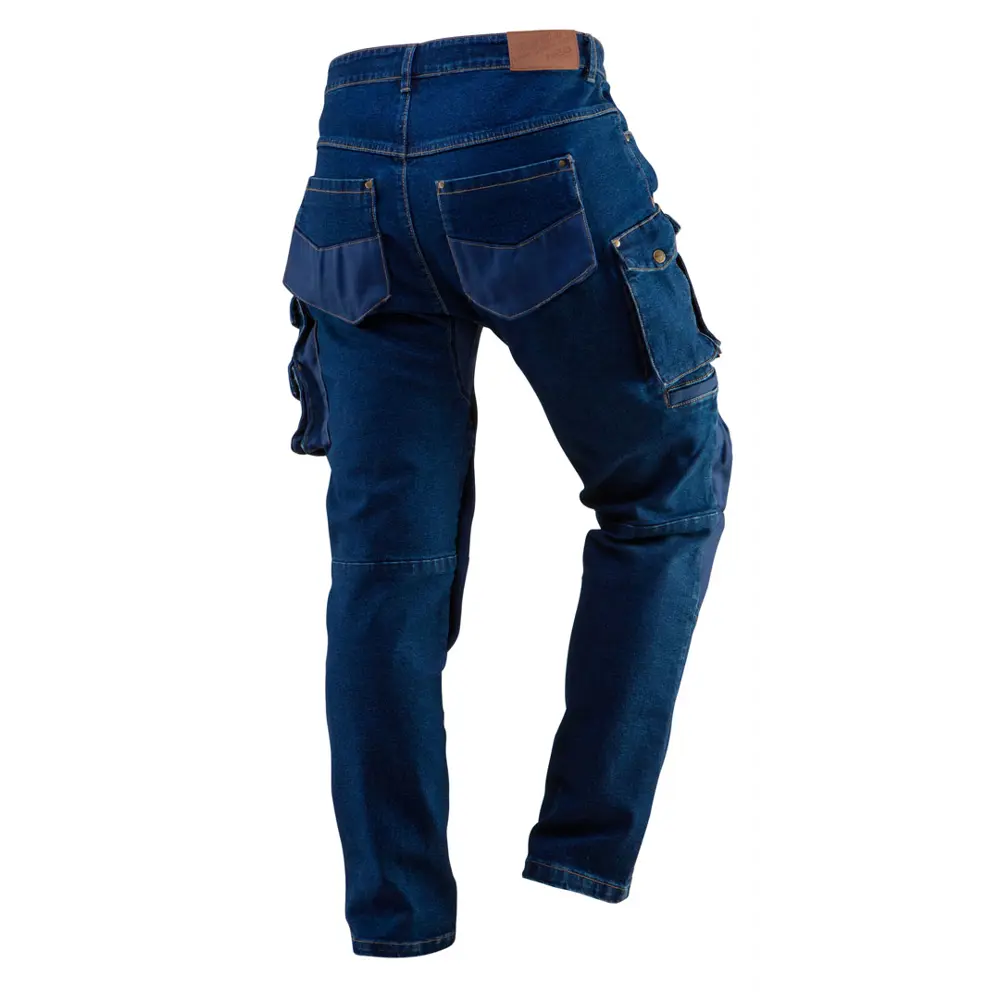 Брюки рабочие с усилением колена Neo Tools Denim синие размер XL рост 184-187 STLM-2104112 - Вид №1
