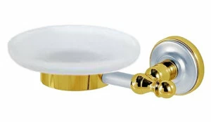 Мыльница MIGLIORE Mirella ML.MRL-M061.CRDO - хром/золото