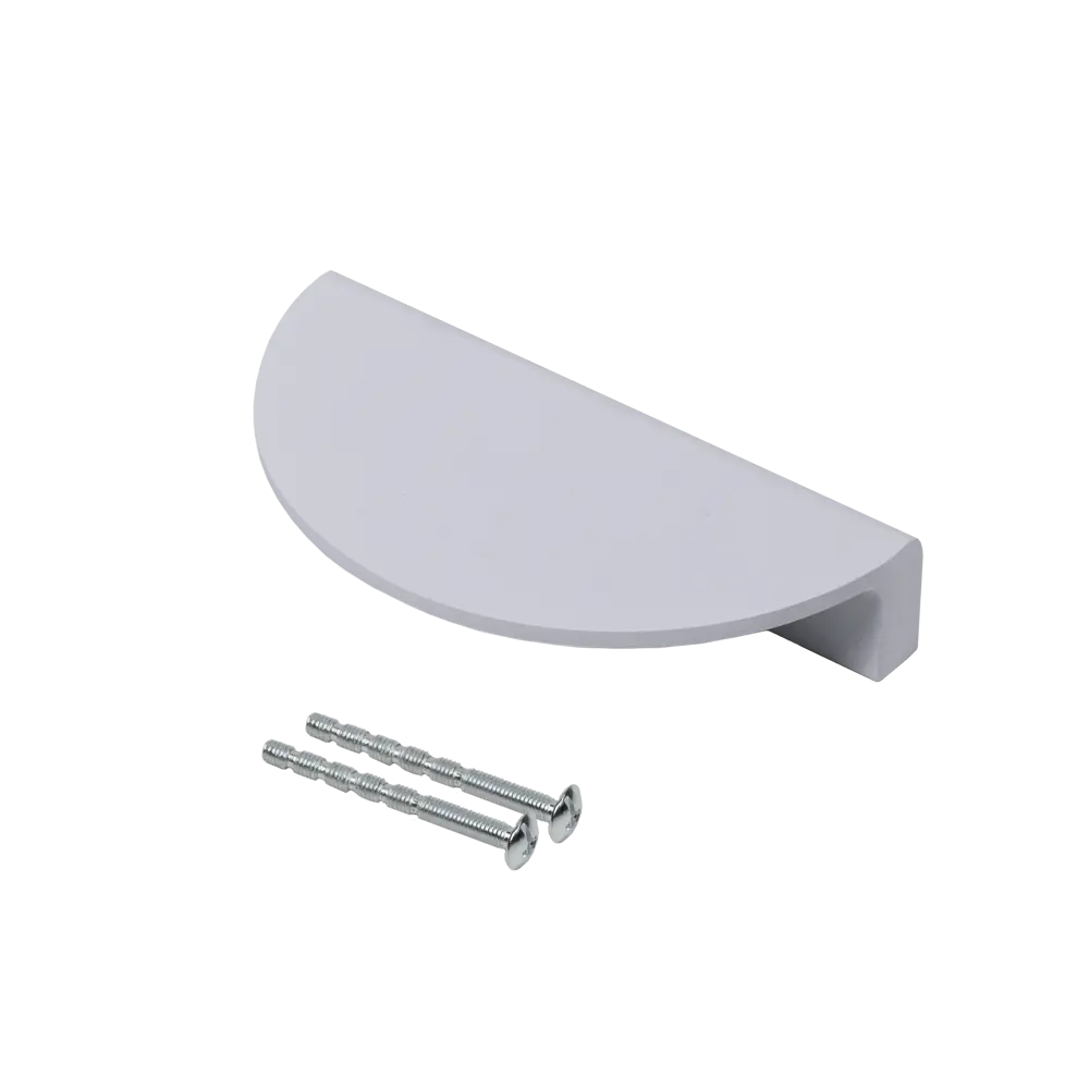 INSPIRE Ручка-полукруг мебельная 80 мм серебристая для шкафов Лион 87948310 STLM-1086468 - Вид №1