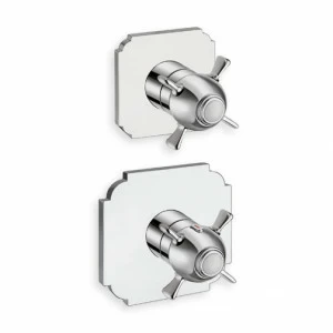 CRIXC771 Внешние части термостатического смесителя для CRICS701 с металлической пластиной Cristina Rubinetterie