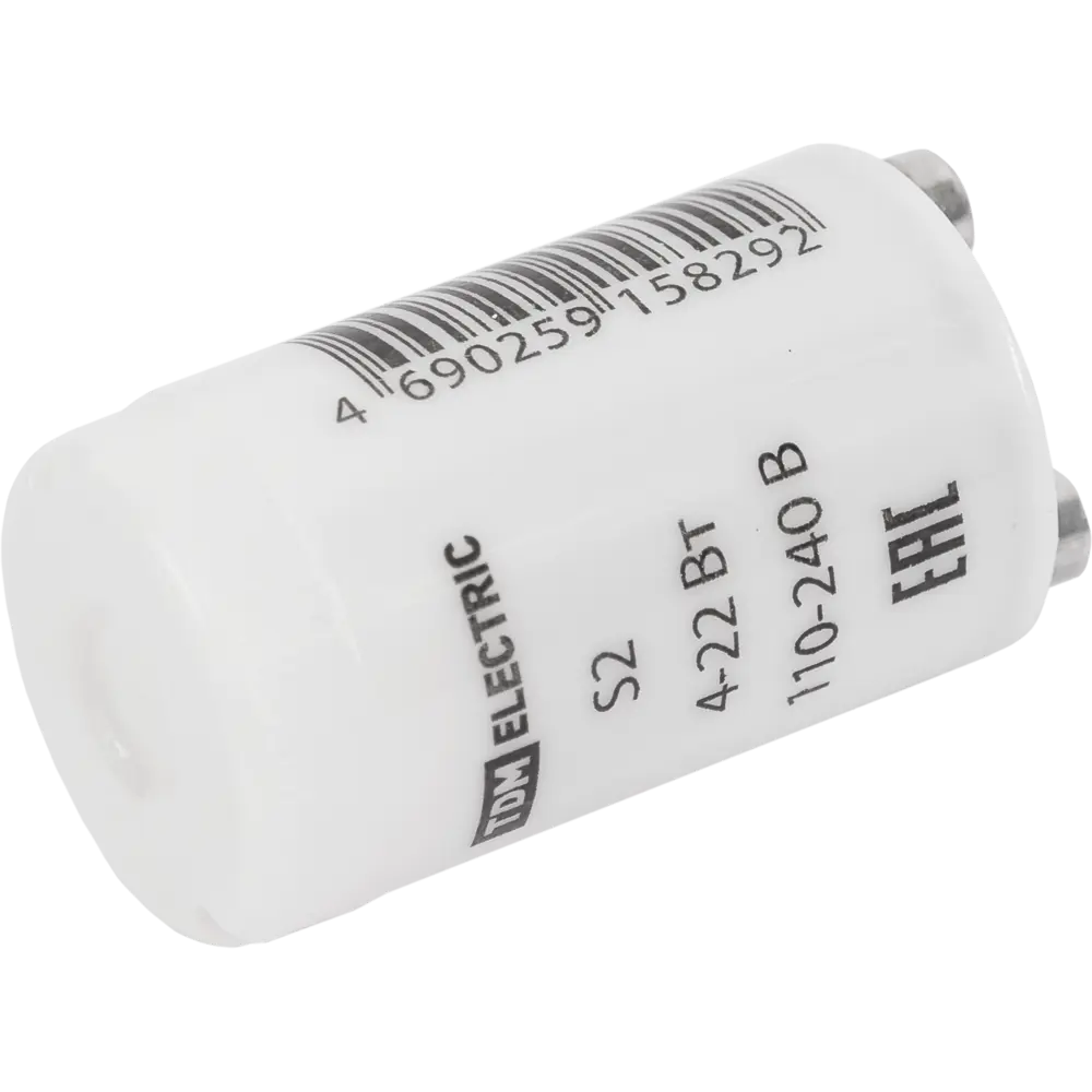 TDM ELECTRIC Стартер S2 для люминесцентных ламп 4-22Вт 14389555 STLM-0004877 - Вид №2