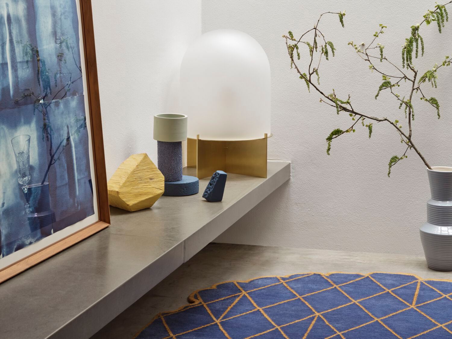 Светодиодная настольная лампа из дутого стекла SkLO купол ARCH-00042521 - Вид №4