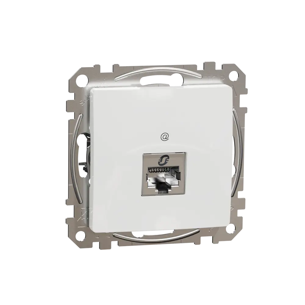 Розетка компьютерная встраиваемая Systeme Electric Sedna Design RJ45 cat 5E, цвет белый 84794315 STLM-2131062 - Вид №1