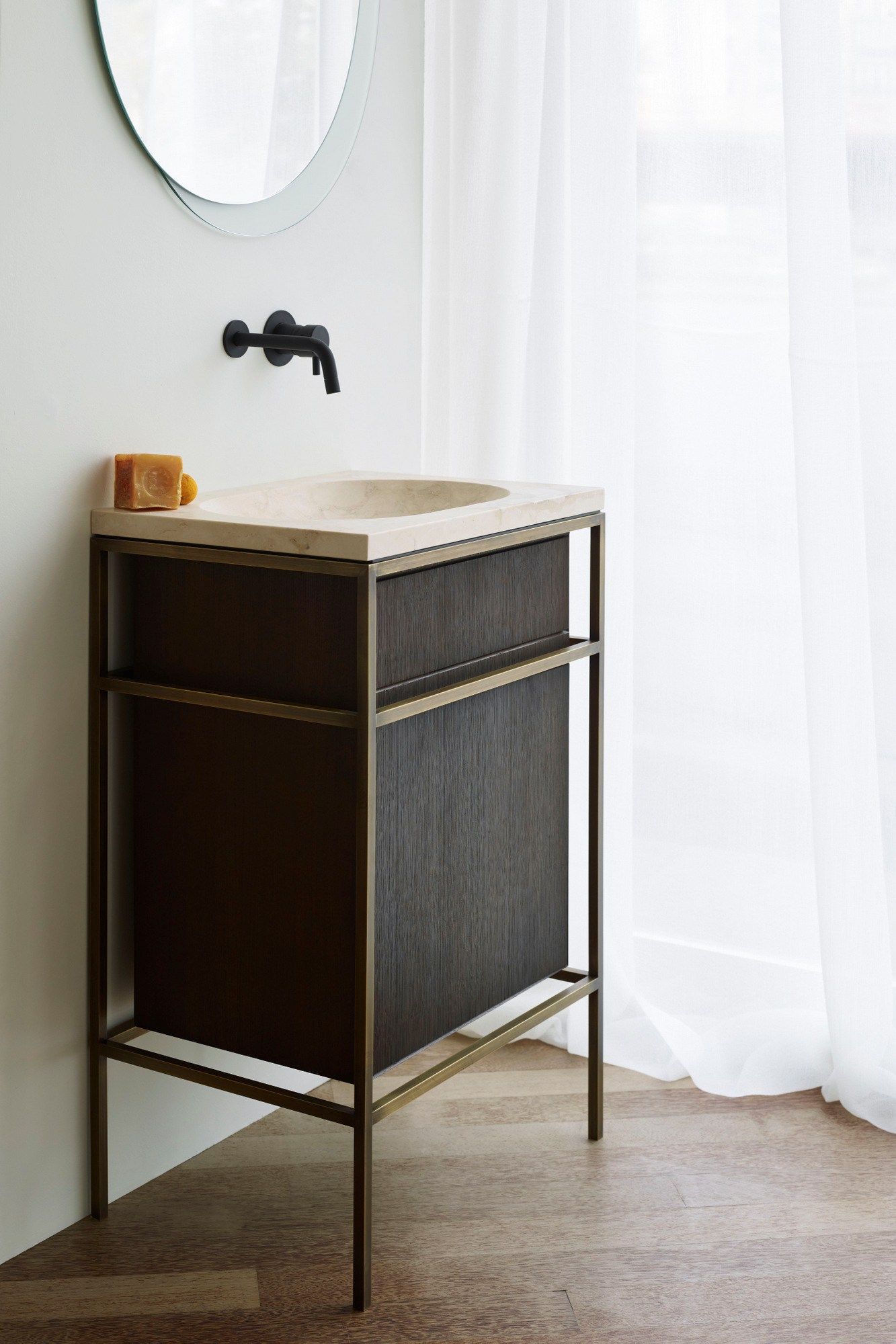 Напольный умывальник с дверцами Ex.T рамка ARCH-00074928 - Вид №3