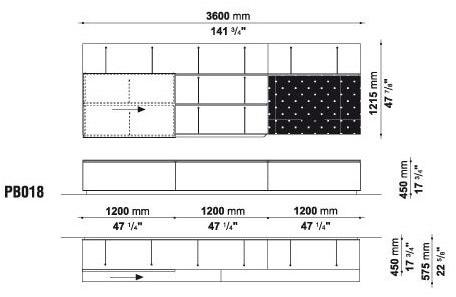 B&B Italia Стенка открытая с дверцей Pab sun-id-1474226 - Вид №13
