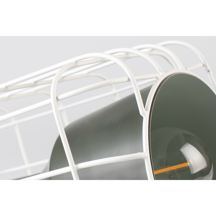 Лампа настольная Cage, белая White Label Living 5200071 - Вид №3