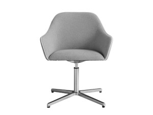 Ткань спиц поворотный стул с подлокотниками