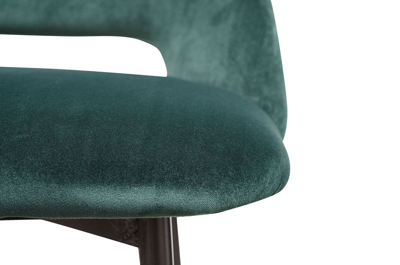 FUVE0012 Барный стул Fulham в зеленом бархате ijlbrown  - Вид №3