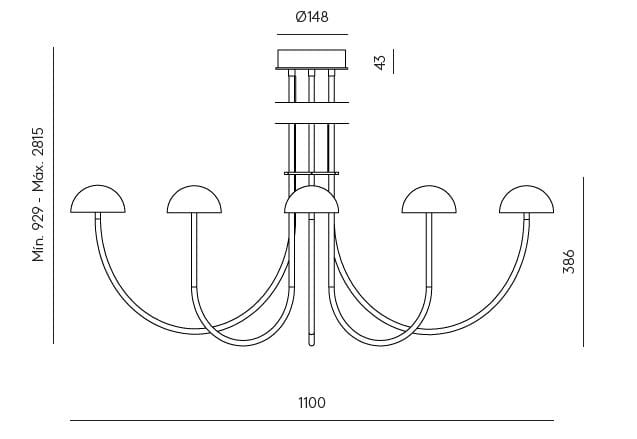 Светодиодный потолочный светильник из мрамора и стали Aromas del Campo Dussa ARCH-00035386 - Вид №2
