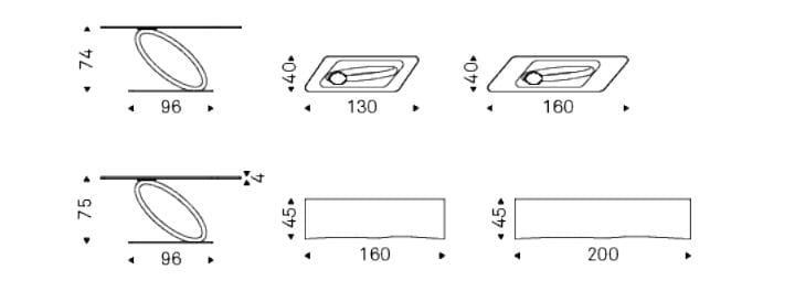 Прямоугольная консоль из дерева и стекла Cattelan italia TOUR ARCH-00034697 - Вид №4