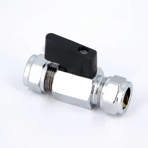 Кран мини обжим флажок TIEMME 12x12