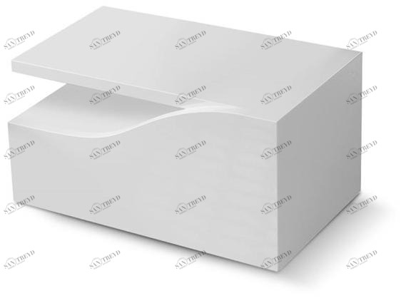 Reflex Прямоугольная прикроватная тумбочка из лакированной древесины с ящиками Segno sun-id-1370318