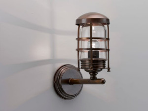 Латунная светодиодная наружная настенная лампа