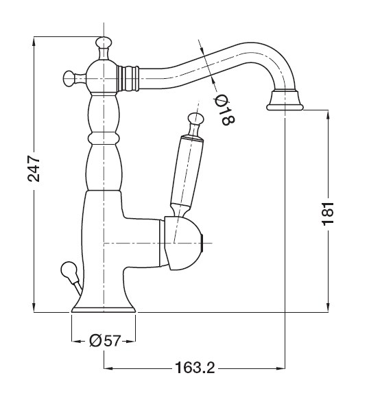 19172 Смеситель Migliore Oxford - Вид №1