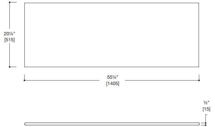 Blu Bathworks® Двойная столешница для умывальника синего цвета ∙ Stone ™ 1400 Sac1400  - Вид №2