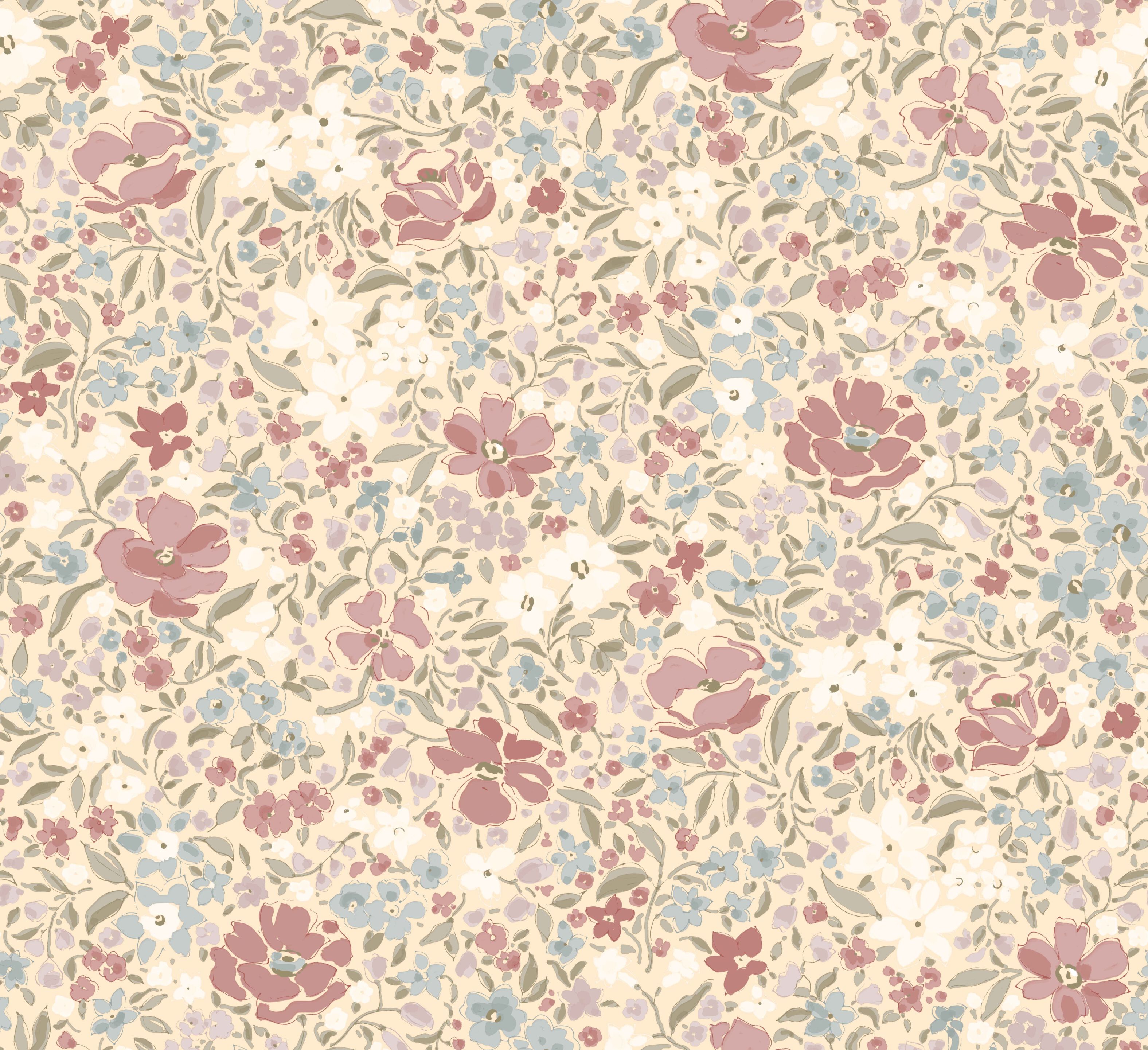 Цветочные узоры нетканые обои LELIEVRE Quenin-Belle Époque ARCH-00040094 - Вид №6