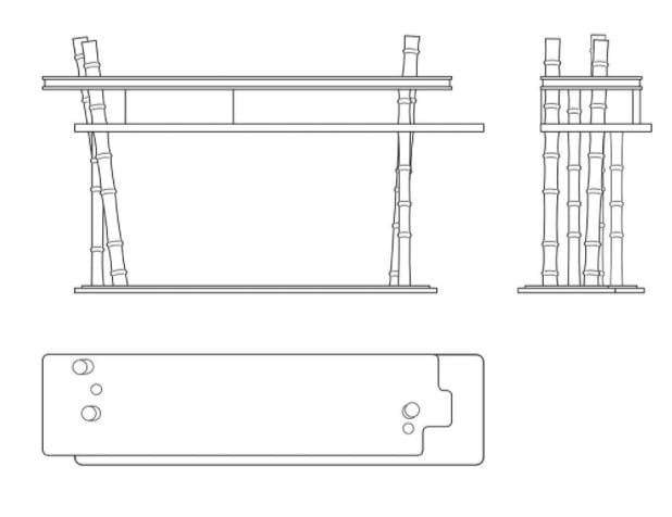 Прямоугольная латунная консоль Sicis Siam ARCH-00051371 - Вид №5