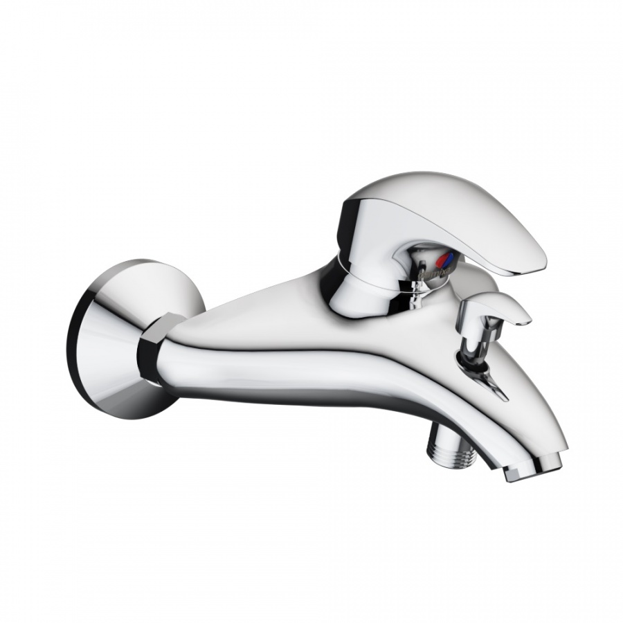 101000000 New смеситель д/ванны/душа настенный излив 169мм аэратор 24мм Damixa Space