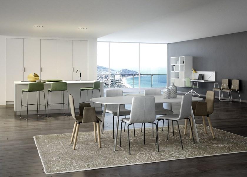 Leyform Съемное штабелируемое кресло из ткани с огнестойкой набивкой Zerosedici 0455  - Вид №2